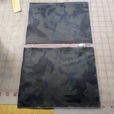 Camo Pouch In Progress