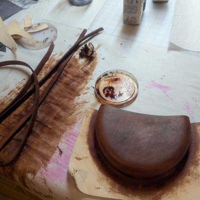 Molded Leather Purse